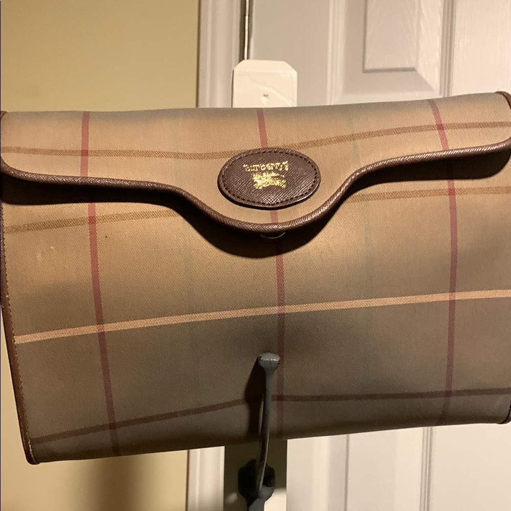 Burberry Tan and Brown Toiletry Bags
